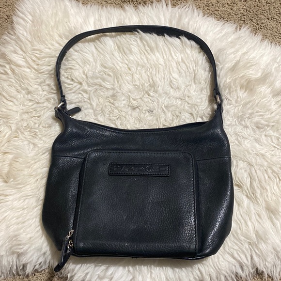 Vintage Fossil 1954 Classic #75082‎ Black Genuine Leather Shoulder Messenger Bag - Picture 1 of 12